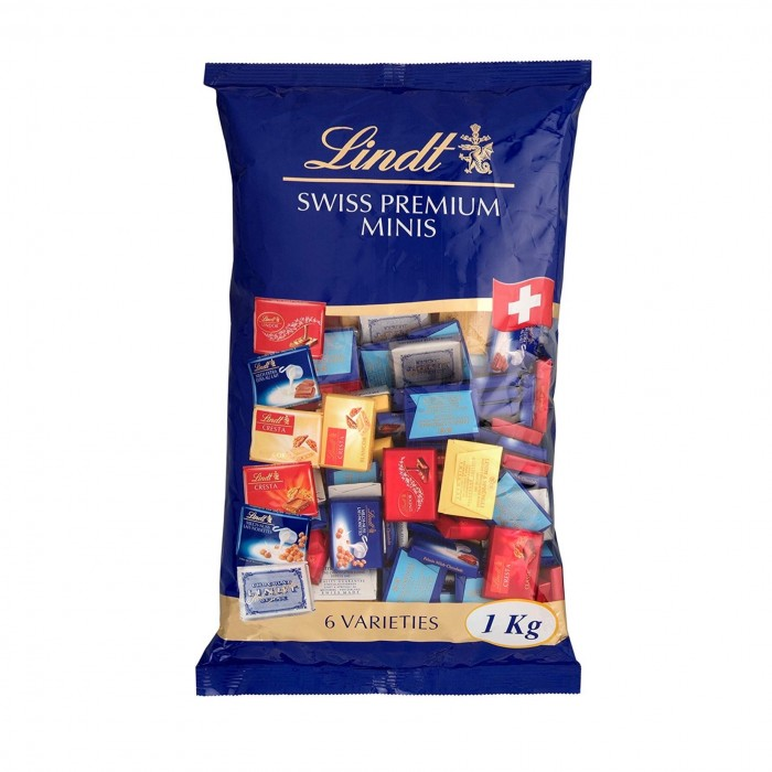 【含税直邮】Lindt 瑞士莲 缤纷小块巧克力6种口味 1kg 159块 到手价￥164.7