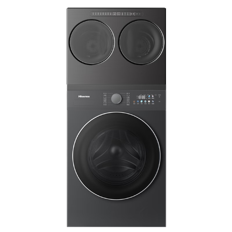 再降价、PLUS：海信 WF100E3Q1+WV20G-H 全自动三筒洗衣机 3洗2烘 活水健康 3169.87