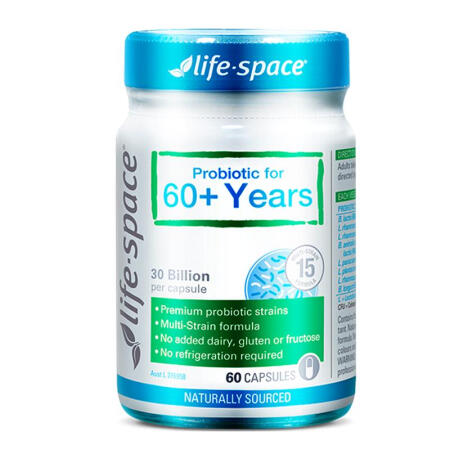 life space 老人60+益生菌 60粒 76.4元（需买2件，需用券）