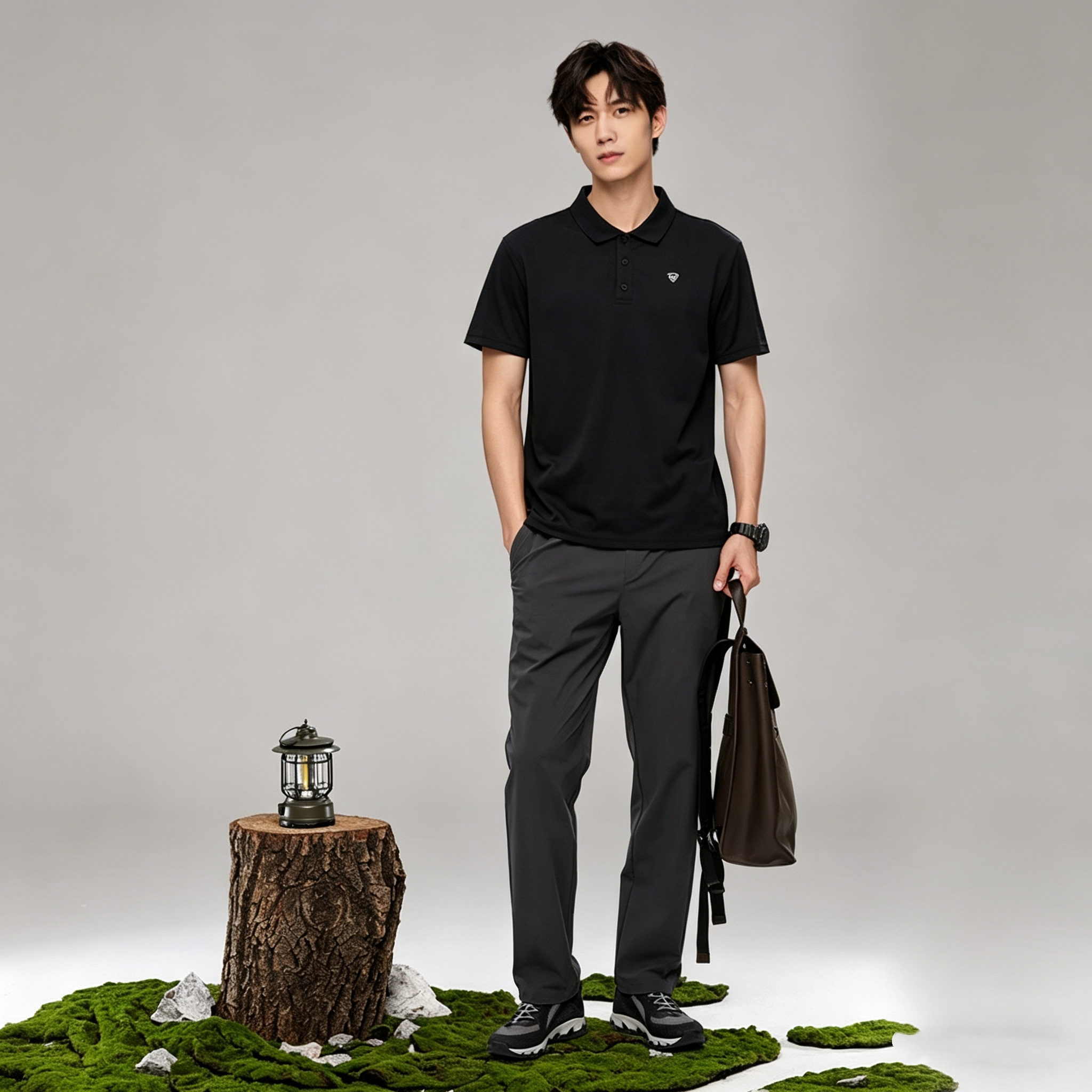 诺诗兰 速干运动裤+高品质POLO衫2件套！ 177元