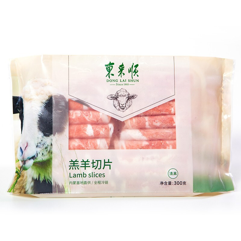 东来顺 国产原切羊肉卷 300g 羊肉片 内蒙古羔羊 火锅食材 羊肉生鲜 20.82元（