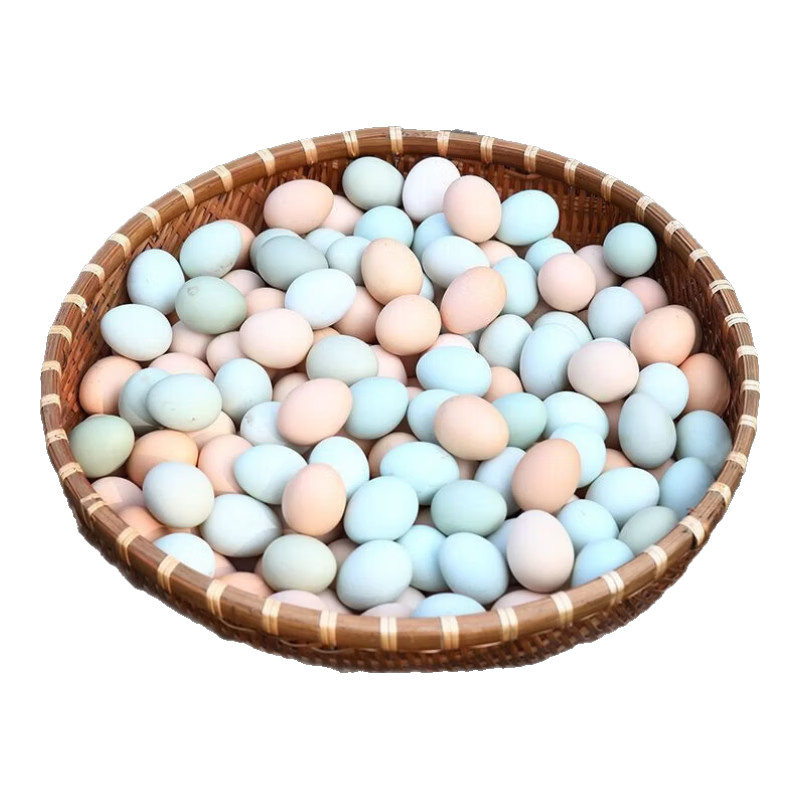 九华山散养乌鸡蛋绿壳蛋混合对半装 35-45g 买25送25合计50枚 29.9元（到手50个