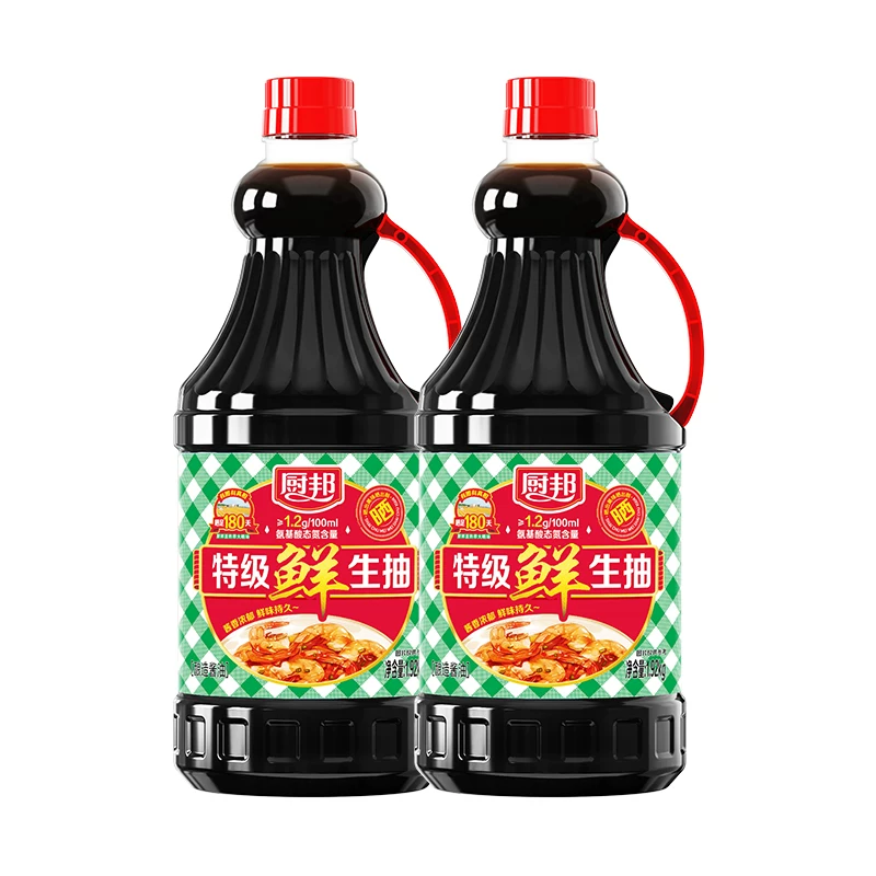 厨邦 特级鲜生抽1.92kg*2特级酱油黄豆酿造家用炒菜鲜味调味品调料 24.28元 - 线报酷