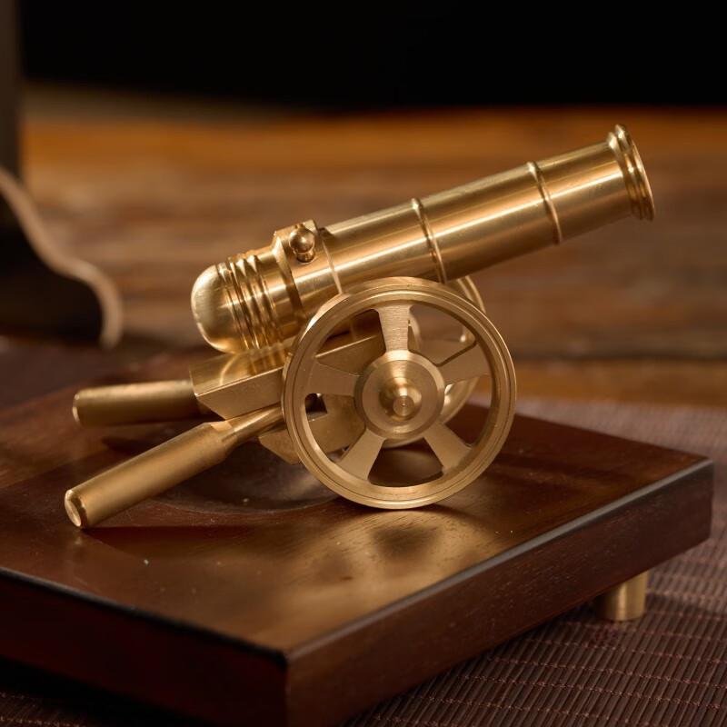 米良品 创意黄铜可发射意大利炮摆件 49元（需用券）