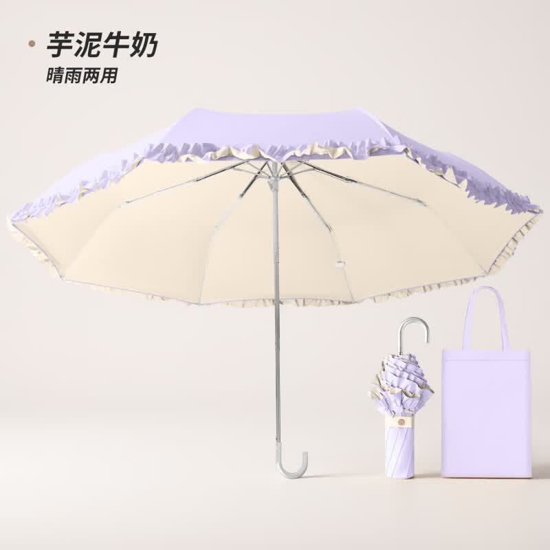 温诗欧 花边彩胶晴雨两用伞 41.46元