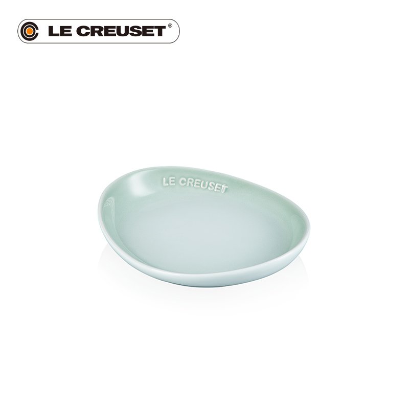 LE CREUSET 酷彩 花语系列 17cm椭圆形碟 湖水绿 陶瓷 餐具 109.88元（需买3件，共