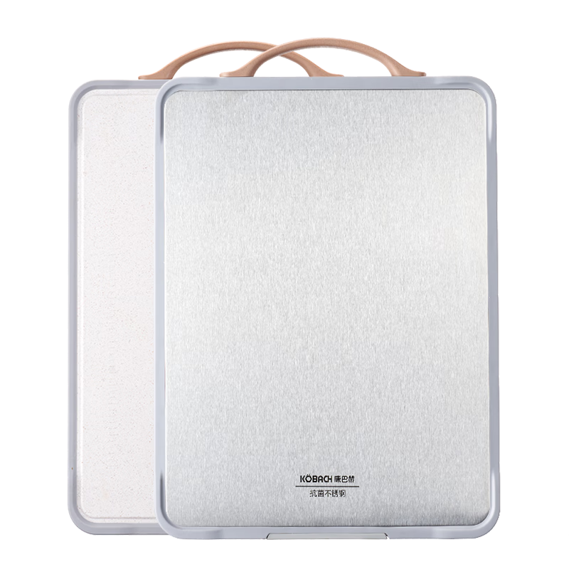 康巴赫 抗菌不锈钢菜板40*28*1.8cm 79.24元(需领券)