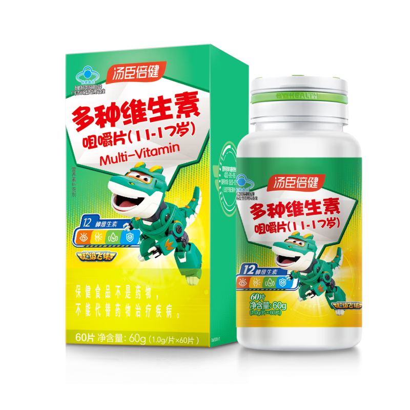 PLUS会员：汤臣倍健 青少年（11-17岁）复合维生素 1000mg*60片 106.94元（53.47元/