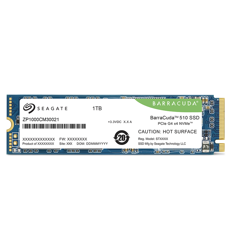 PLUS会员：SEAGATE 希捷 酷鱼510系列 SSD固态硬盘 M.2接口 1TB 347.13元（需用券，
