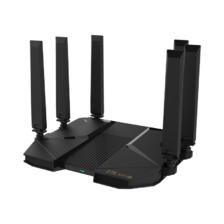 PLUS会员：ZTE 中兴 AX5400 Pro 双频5400M 家用千兆无线路由器 Wi-Fi 6 单个装 黑色 