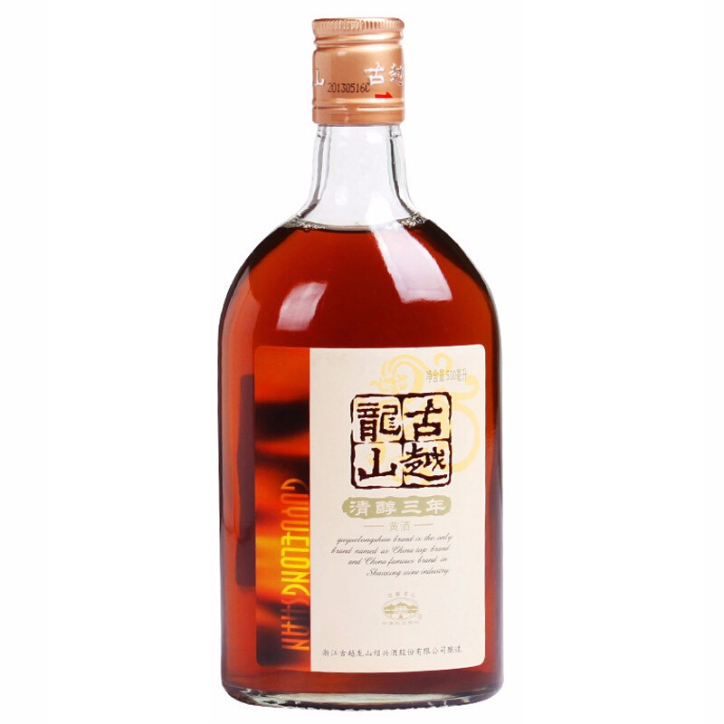 88VIP：古越龙山 清醇三年 黄酒 500ml 31.35元