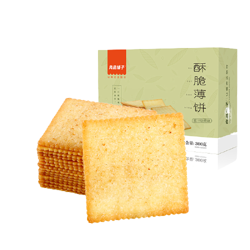 BESTORE 良品铺子 酥脆薄饼 酱汁烧烤味 300g 9.9元