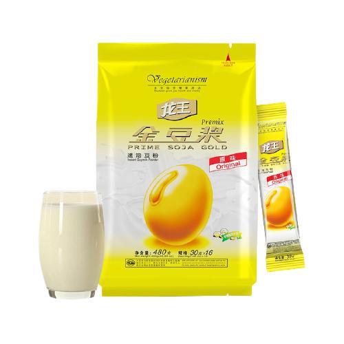 龙王食品 金豆浆 速溶豆粉 原味 480g/袋 12.32元