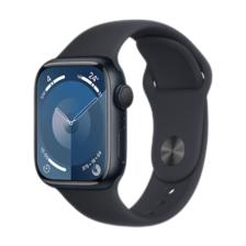 PLUS会员：Apple 苹果 Watch Series 9 智能手表 GPS款 41mm 午夜色 橡胶表带 2384.01元