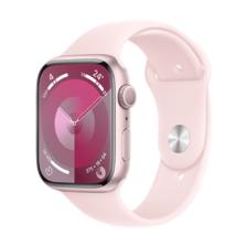 Plus会员：Apple/苹果 Watch Series 9 智能手表GPS款45毫米粉色铝金属表壳 亮粉色
