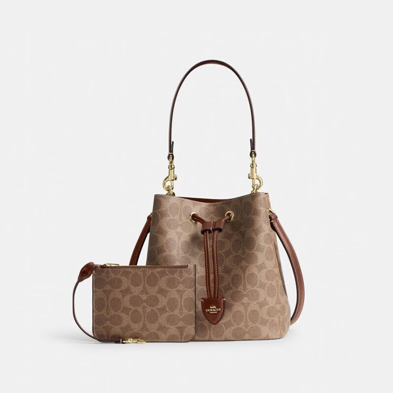 COACH 奥莱款女士包时尚潮流印花斜挎手提包水桶子母包 1679元