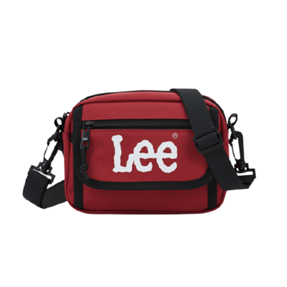Lee 包男包女包小包单肩包斜挎包男女包休闲运动腰包学生潮牌挎包两用 红