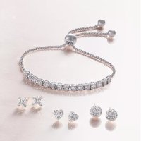 限今天：Macy's 珠宝首饰闪促低至3折 花簇钻石耳饰$29