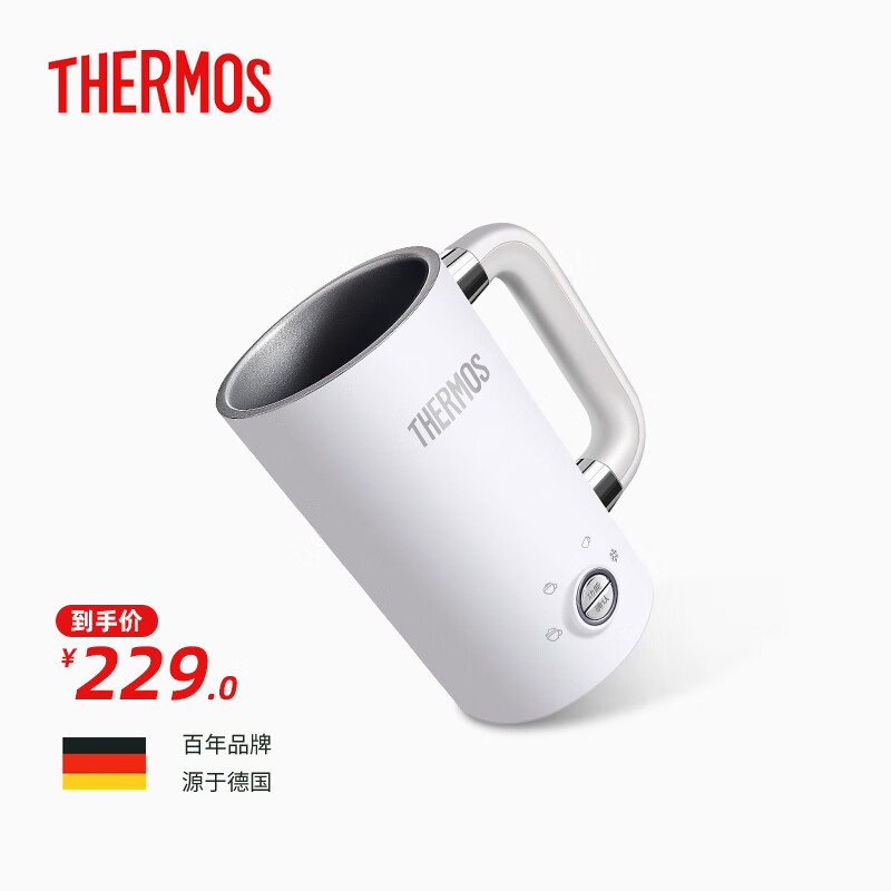 THERMOS 膳魔师 咖啡奶泡机 家用全自动 冷热双用 白色 229元（需用券）