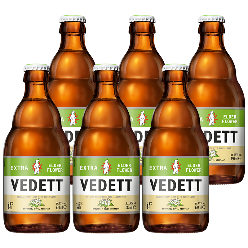 plus：VEDETT 白熊 接骨木花 精酿啤酒 330ml*6瓶*2件 68.32元（合34.16元/件）