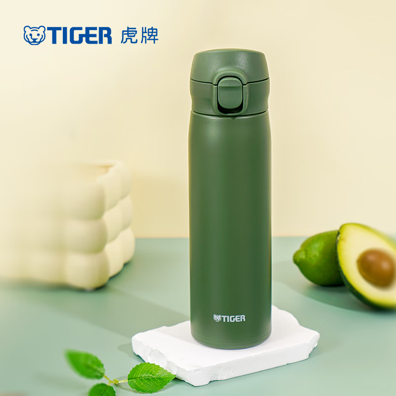 值选：TIGER 虎牌 MKR-W050 不锈钢保温杯 橄榄绿GRT 500ml 98.76元（需凑单，共100.1