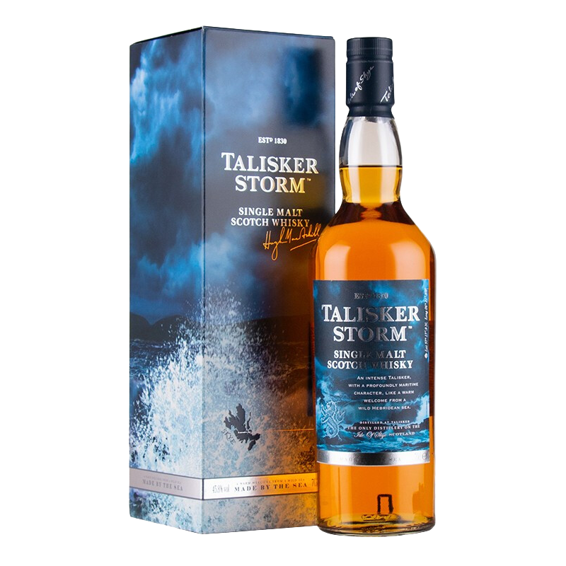 PLUS会员：TALISKER 泰斯卡 风暴 苏格兰斯凯岛单一麦芽威士忌 700ml单瓶+钻石杯