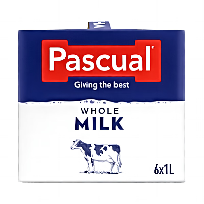 PASCUAL 帕斯卡 西班牙进口 全脂牛奶 1L*6瓶/箱 43.36元（需买4件，需用券）