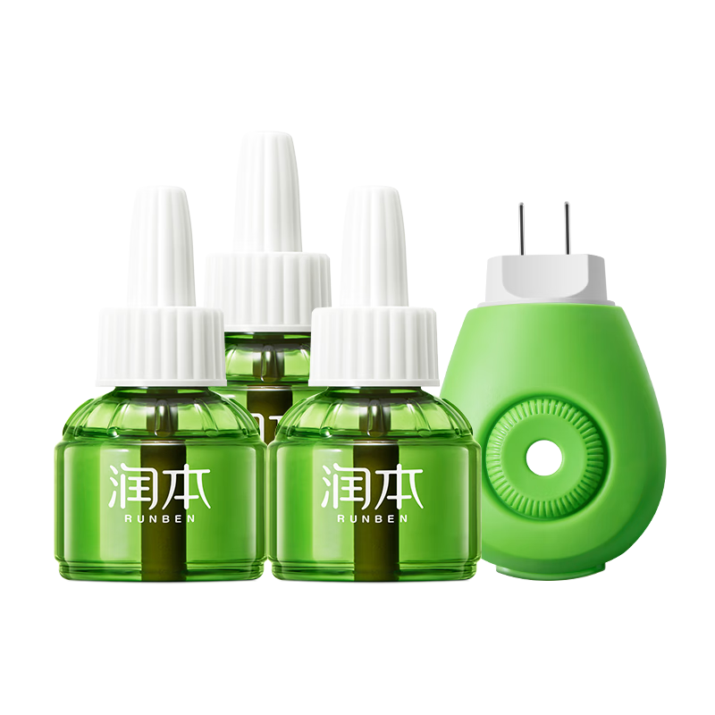 润本 宝宝专用电蚊香液无味 3液1器 9.9元（需领券）