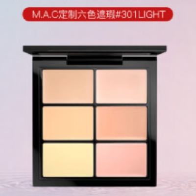 再降价、京东百亿补贴、PLUS会员：M.A.C 魅可 定制六色遮瑕#301LIGHT 94.05元包