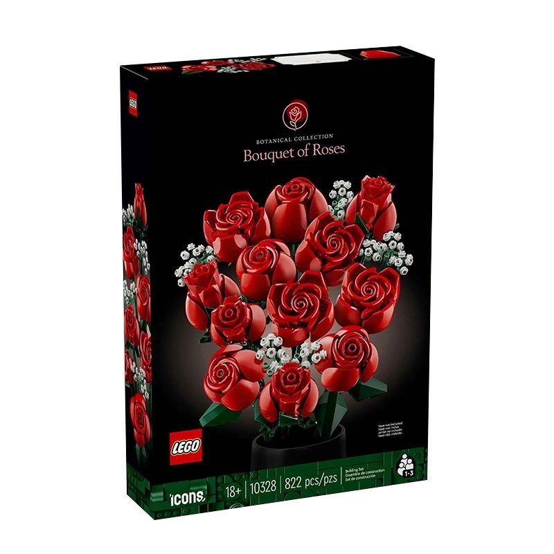 百亿补贴：LEGO 乐高 10328玫瑰花束儿童拼插积木益智玩具男女孩节日礼物 295.