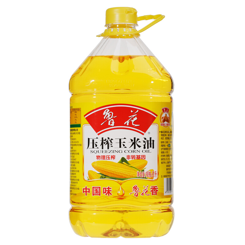 88VIP：luhua 鲁花 压榨玉米油5L非转基因 物理压榨健康调味营养家用食用油 85.