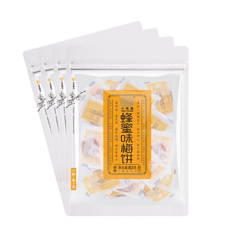 小梅屋 UME HOUSE 无核蜂蜜味梅饼 320g 80g*4袋 42.4元