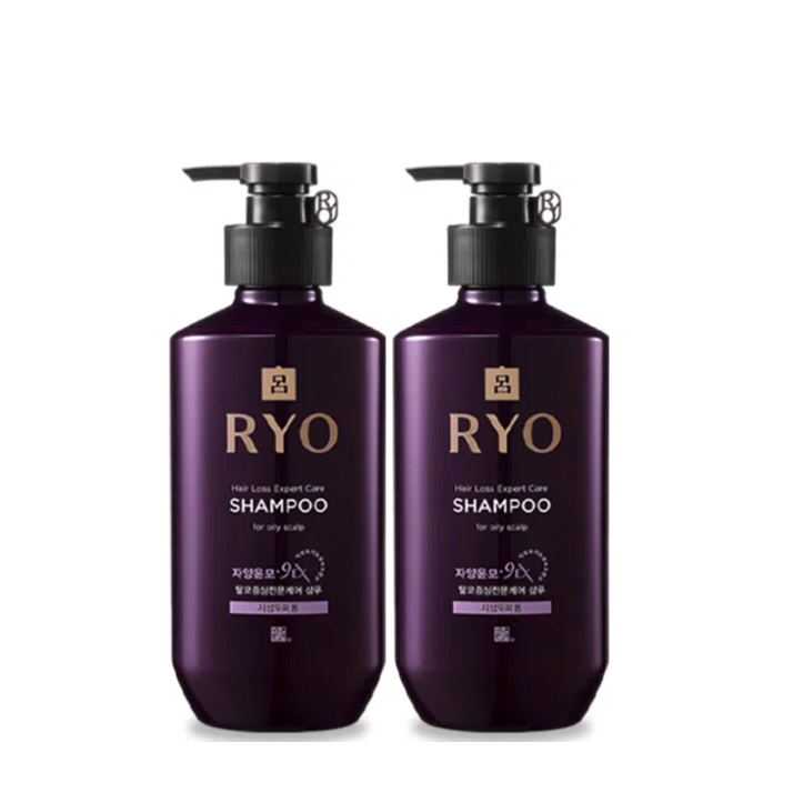 Ryo 吕 韩国进口Ryo紫吕固发洗发水洗发露蓬松去屑400ml*2瓶洗护干性生姜 69.9