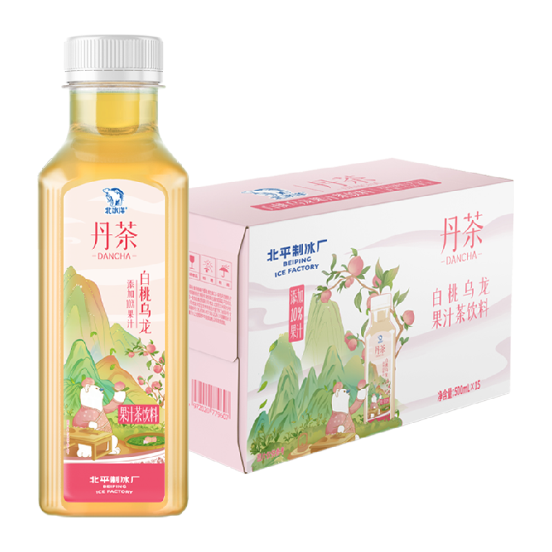 北冰洋 白桃乌龙茶饮料500ml*15瓶 ￥15.19