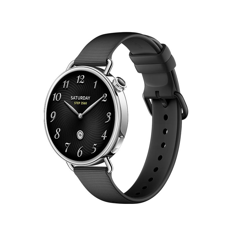 小米 Watch S4 智能手表 蓝牙版 41mm 银色不锈钢表壳 黑色氟橡胶表带 721.65元（