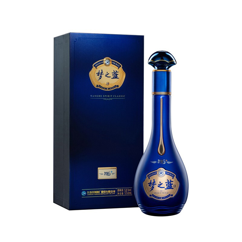 YANGHE 洋河 梦之蓝 蓝色经典 M6+ 52%vol 浓香型白酒 550ml 礼盒装 748元（需用券