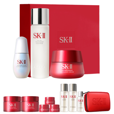 SK-II神仙水230ml+面霜50g+小灯泡30ml护肤品套装sk2化妆品全套skii ￥3048