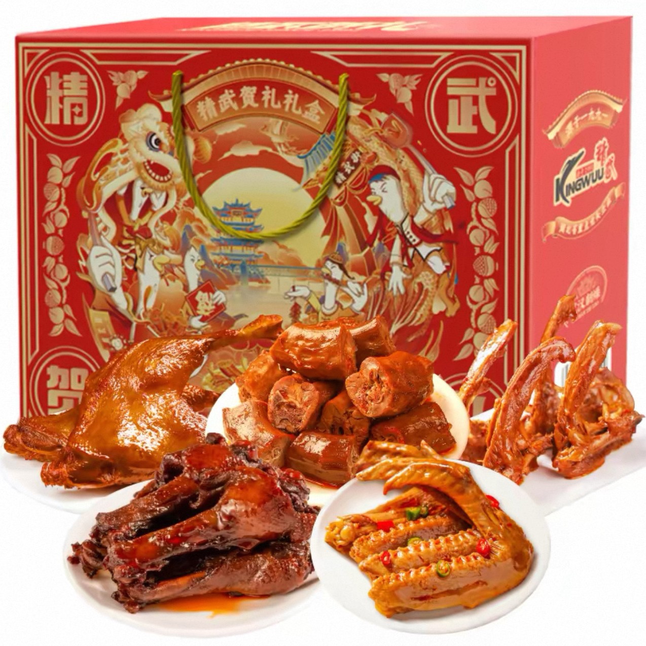 精武 鸭肉零食大礼包 578g 25.9元（需用券）