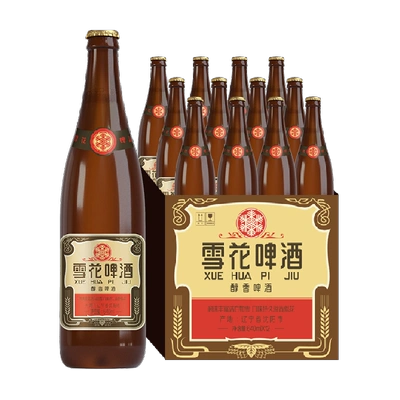 88VIP、需福袋：SNOWBEER 雪花 老雪 浓色醇香啤酒12度640ml×12瓶 65元（需领券）