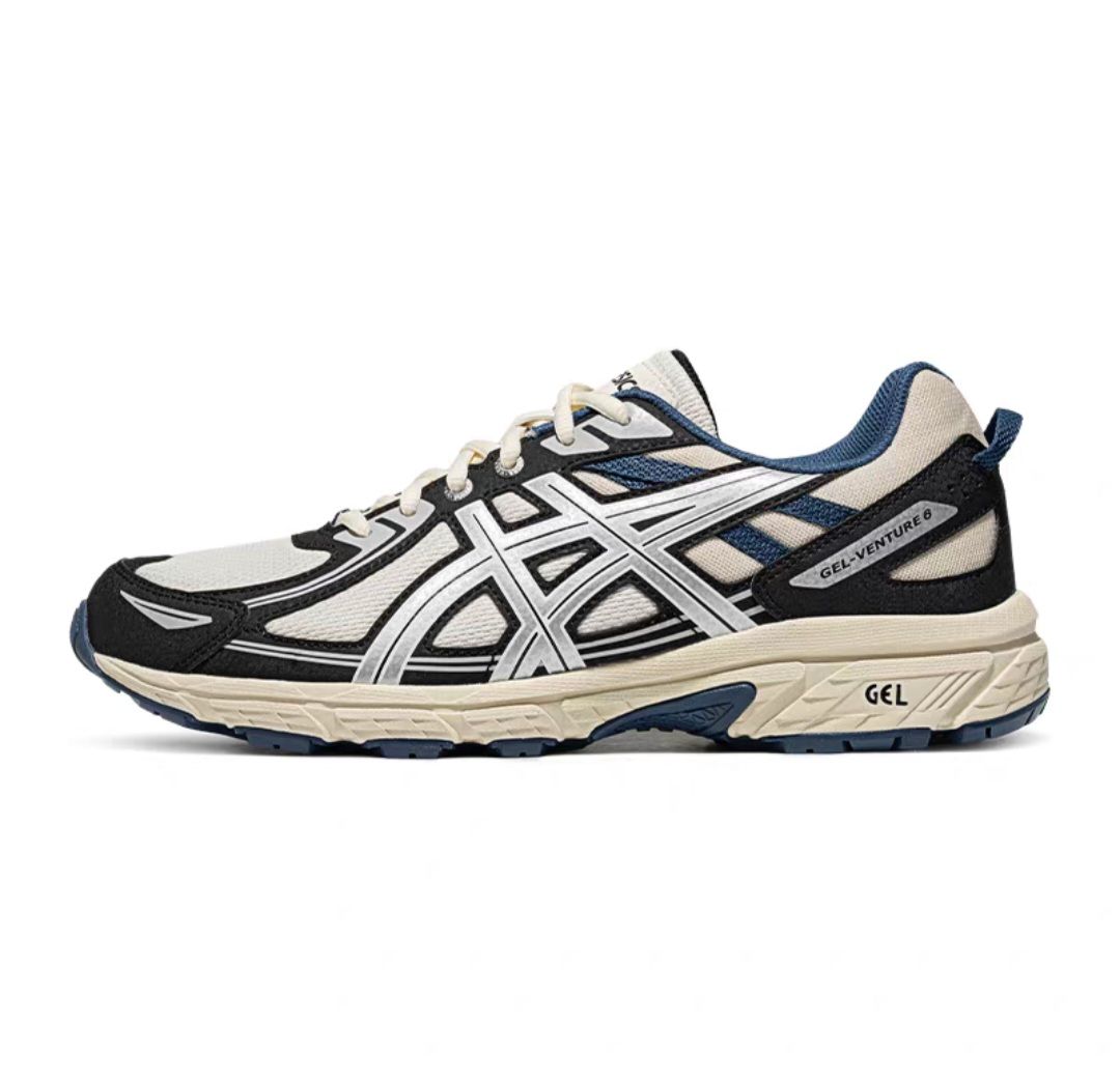 ASICS 亚瑟士 2023GEL-VENTURE 6男女越野型跑步鞋 白色/灰色 269.1元