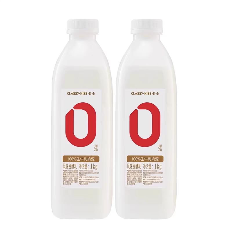 卡士 酸奶007无添加酸奶1kg*2瓶 35.4元