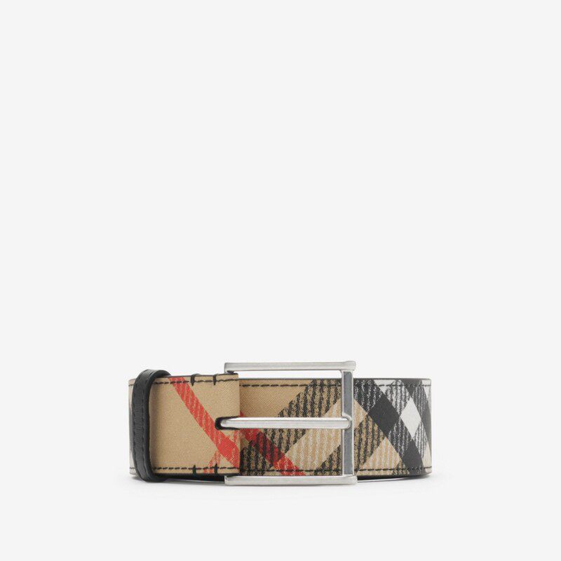 BURBERRY 男士格纹腰带 81030171 520 2555元