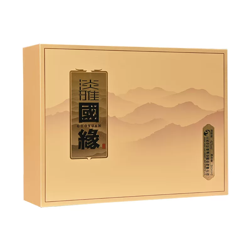 今世缘 国缘淡雅 42度浓香型0500ml*2瓶礼盒装 200.6元 - 线报酷
