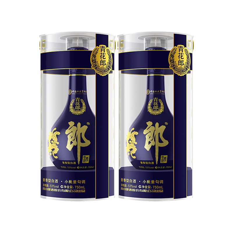 郎酒 青花郎 53度 酱香型白酒 53度 750mL 2瓶 1978.1元（需用券）
