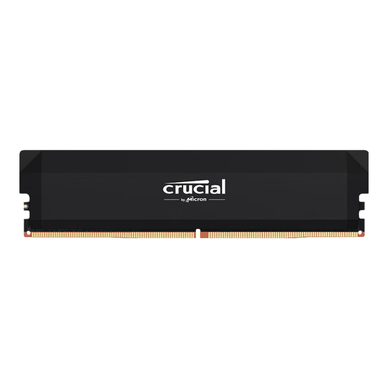 Crucial英睿达 美光 16GB DDR5 6000频率 黑色台式机内存条 Pro系列超频条 317.41元