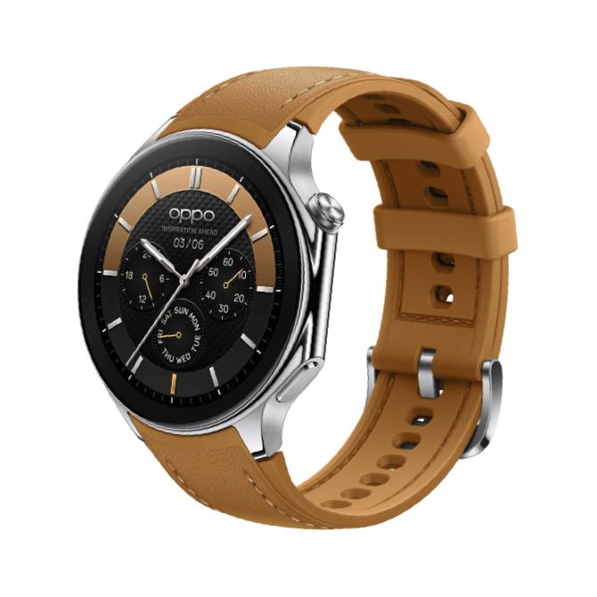 OPPO Watch X 大漠银月 智能手表 真皮表带 2299元