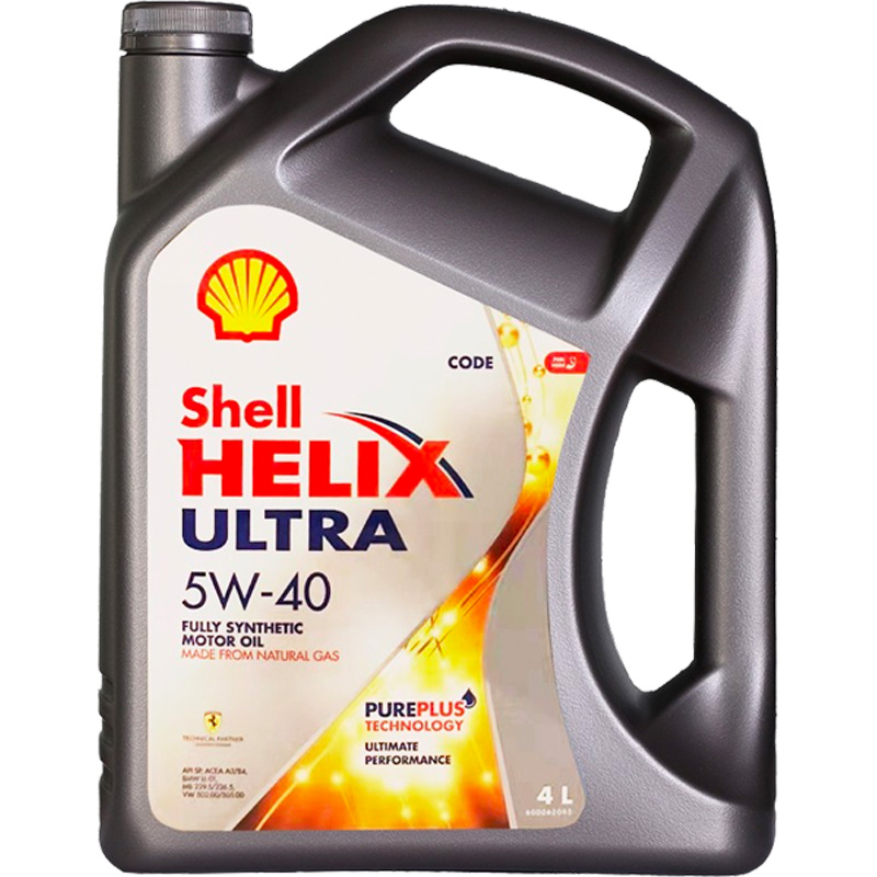 Shell 壳牌 Helix Ultra系列 超凡灰喜力 5W-40 SP级 全合成机油 4L 新加坡版 140.6元