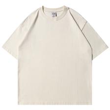 Rampo 乱步 美式小领口240g重磅纯棉短袖t恤男夏季纯色半袖二本针打底衫 ￥19