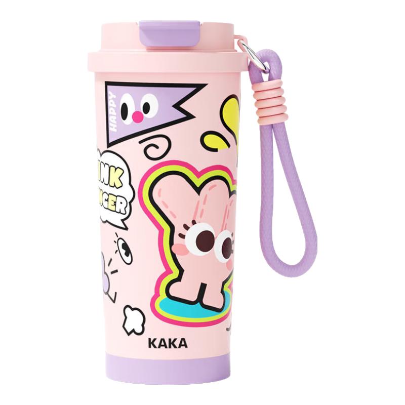 ROYALLOCKE 咖啡杯便携316不锈钢保温杯女士不锈钢材质杯子原创IP卡通 24.9元（