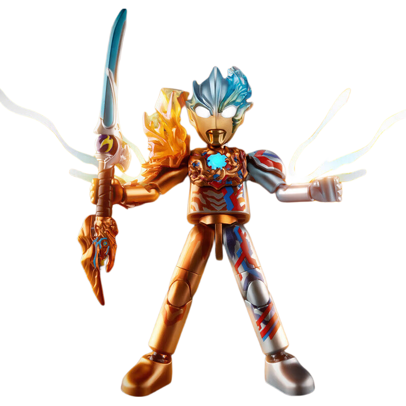 布鲁可积木人 奥特曼群星版 耀变星光 男生玩具手办 19.9元（需入会）